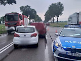 Wypadek pod miastem. 3 osoby w szpitalu  [FOTO]