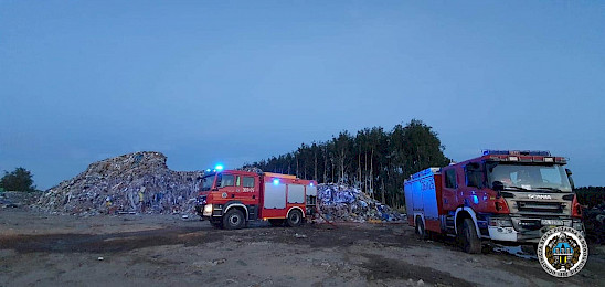 Pożar na wysypisku