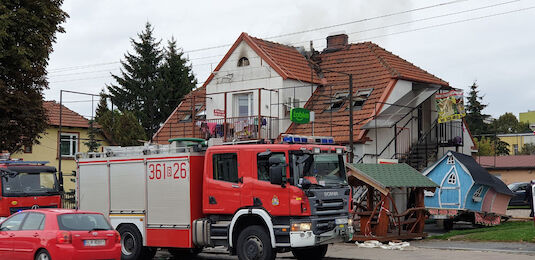 Pożar domu na Legionów  [FOTO]