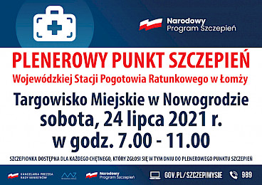 Plenerowy Punkt Szczepień w Nowogrodzie