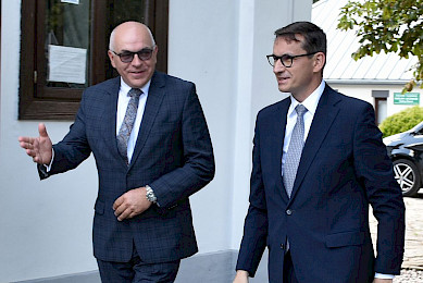 Morawiecki w Muzeum Przyrody - Dworze Lutosławskich w Drozdowie