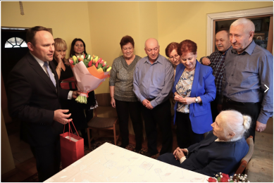 100. rocznica urodzin mieszkanki Gminy Łomża