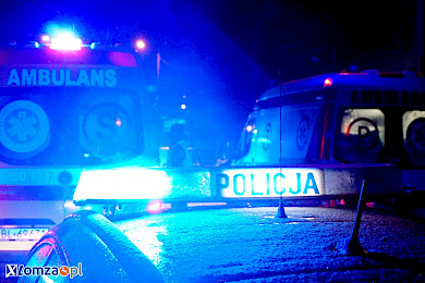 Tragiczny wypadek. Zginął 23 letni pasażer, kierowca był pijany