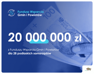 Wsparcie w ramach Funduszu Wsparcia Gmin i Powiatów