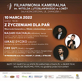 Filharmonia Kameralna w Łomży z życzeniami dla Pań