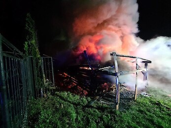 Nocna akcja gaśnicza  [FOTO]