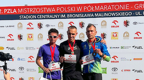 PRZEMYSŁAW DĄBROWSKI Z MEDALEM MISTRZOSTW POLSKI