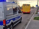 Wypadek z udziałem autobusu i 12-letniego rowerzysty