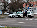 Zderzenie dwóch VW na Piłsudskiego  (FOTO)