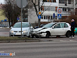 Zderzenie dwóch VW na Piłsudskiego  (FOTO)