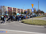 Ulicami Łomży przeszedł "Niebieski Marsz"  (Foto | VIDEO)